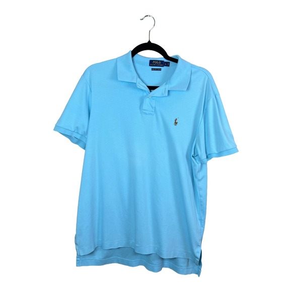 Polo Ralph Lauren Other - Polo‎ Ralph Lauren Pima Soft Touch Polo Shirt Men's L Preppy Old Money Blue